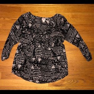 Tribal Print Blouse